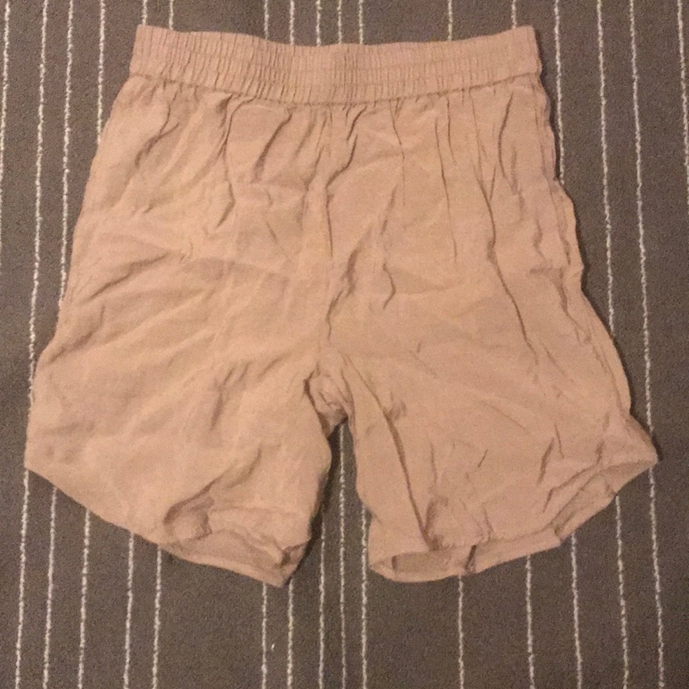 Khaki shorts.